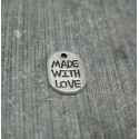 Charm made with love  11mm