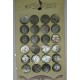 Plaque N°38 24 boutons tahiti gravé 22mm