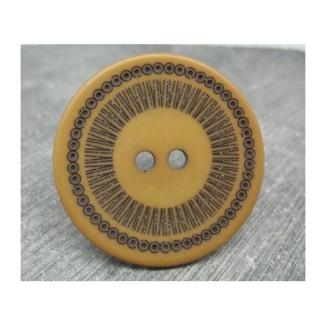 Bouton roulette caramel  44mm