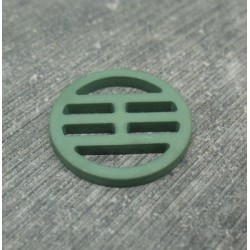 Bouton plaque verte 23mm