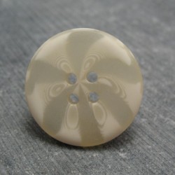 Bouton psyché1 écru 23mm 