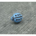 Bouton coccinelle bleu 11mm