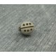 Bouton coccinelle gris 11mm