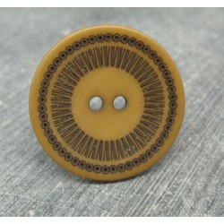 Bouton roulette caramel 34mm 