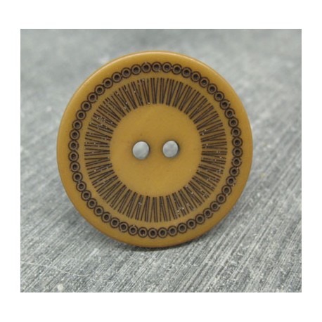 Bouton roulette caramel 34mm 