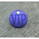 Bouton VIP violet 15mm