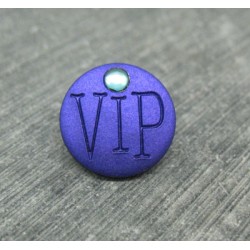 Bouton VIP violet 15mm