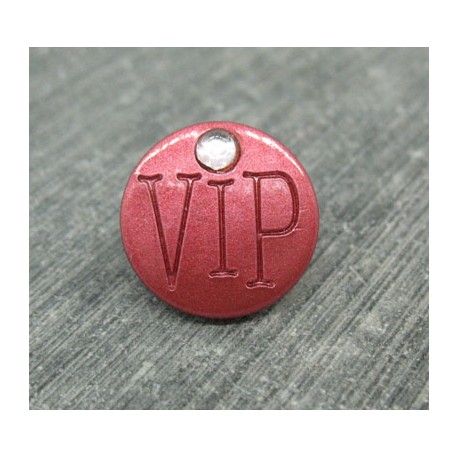 Bouton VIP corail 15mm