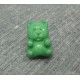 Bouton ours vert 15mm