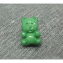 Bouton ours vert 15mm