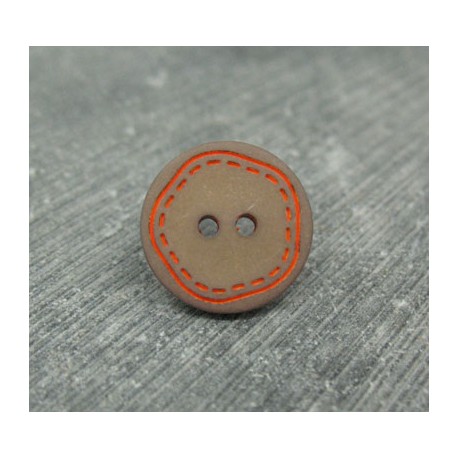 Bouton ciel cercle blanc 15mm