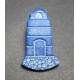 Bouton phare bleu blanc 27mm