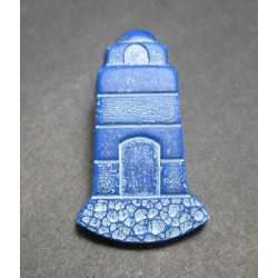 Bouton phare bleu blanc 27mm