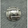 Bouton métal tresse martelée 18mm