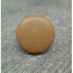 Bouton cuir naturel 23mm