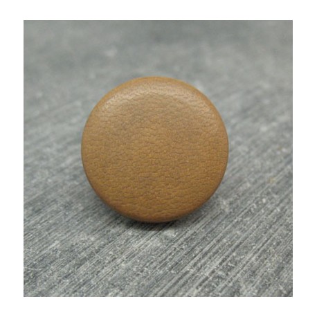 Bouton cuir naturel 23mm