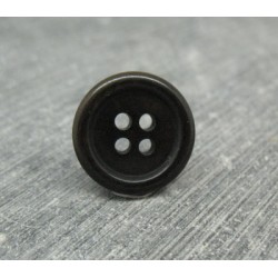 Bouton ivoire végétal ébène 18mm