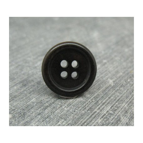 Bouton ivoire végétal ébène 18mm