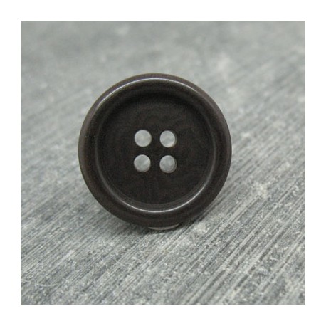 Bouton ivoire végétal ébène 20mm 