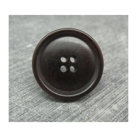 Bouton ivoire végétal ébène 23mm