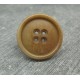 Bouton ivoire végétal caramel 27mm 