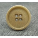 Bouton ivoire végétal beige 27mm