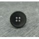 Bouton ivoire végétal anthracite 15mm