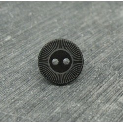 Bouton roue noir/vieil or 13mm