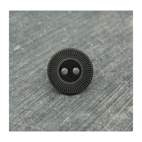 Bouton roue noir/vieil or 13mm