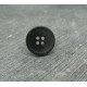 Bouton ivoire végétal anthracite 15mm