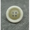 Bouton 1 imitation corne écru 20mm 