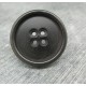 Bouton 15 ivoire végétal anthracite 27mm