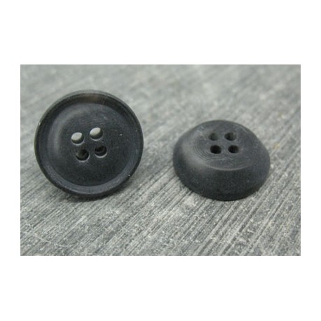 Bouton 19 imitation corne anthracite 17mm