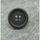 Bouton 20 ivoire végétal anthracite 18mm