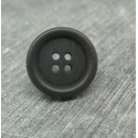 Bouton 20 ivoire végétal anthracite 18mm