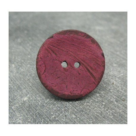 Bouton coco rouge 25mm