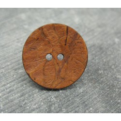 Bouton coco orange 25mm