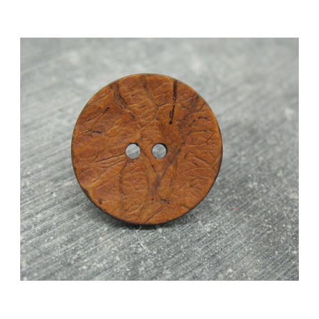 Bouton coco orange 25mm