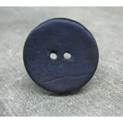 Bouton coco bleu 25mm