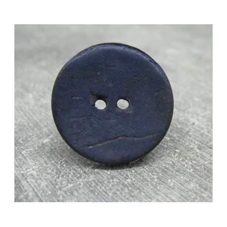 Bouton coco bleu 25mm