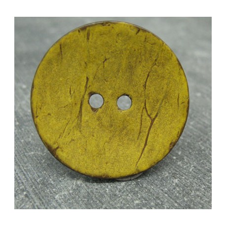 Bouton coco jaune 30mm