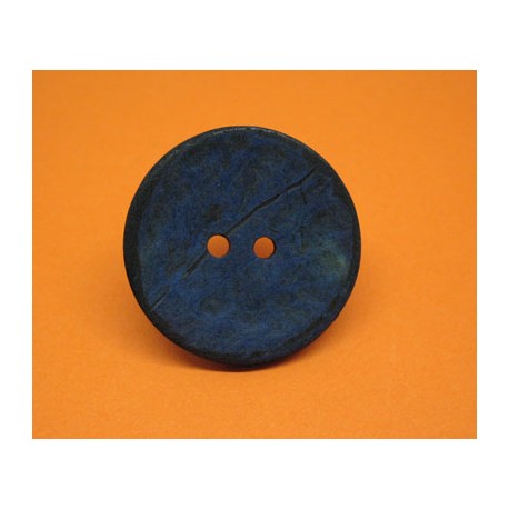 Bouton coco bleu 40mm