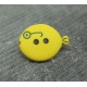 Bouton poisson jaune 18mm