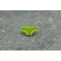 Bouton petite culotte vert 12mm émaillé verni