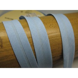 Biais N°59 bleu ciel coton préplié 9mm fini