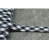 Biais vichy préplié bleu 6mm fini
