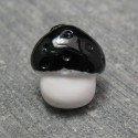 Bouton champignon noir 12 mm b22