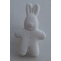 Bouton lapin blanc 18 mm b2