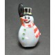 Bouton bonhomme de neige faience 40mm 