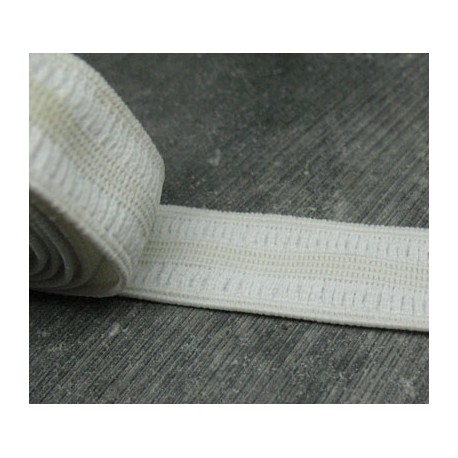 Elastique blanc  20 mm par 2,5 m